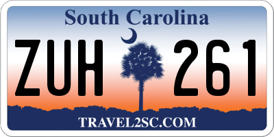 SC license plate ZUH261
