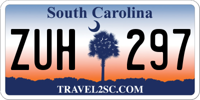 SC license plate ZUH297