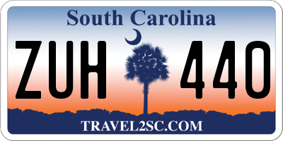 SC license plate ZUH440