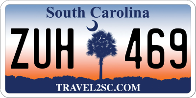 SC license plate ZUH469
