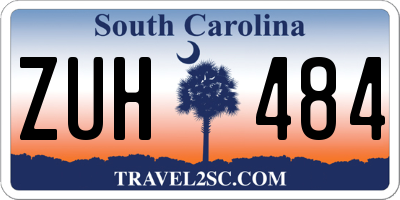 SC license plate ZUH484