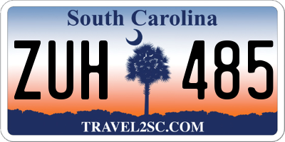 SC license plate ZUH485