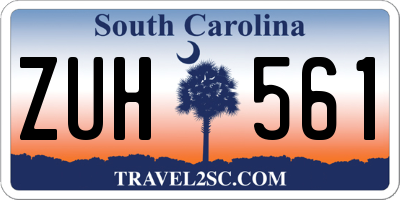 SC license plate ZUH561