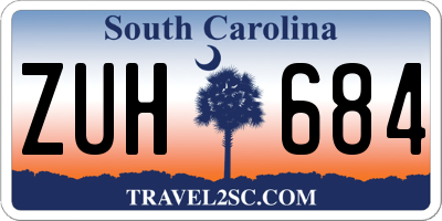 SC license plate ZUH684