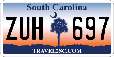 SC license plate ZUH697