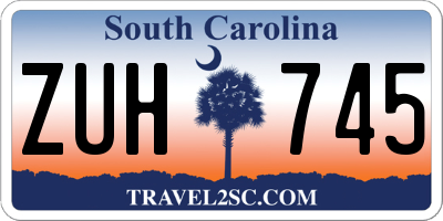 SC license plate ZUH745