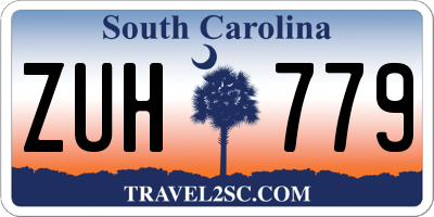 SC license plate ZUH779