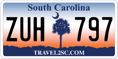 SC license plate ZUH797