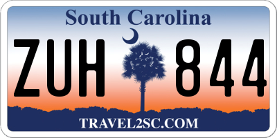 SC license plate ZUH844