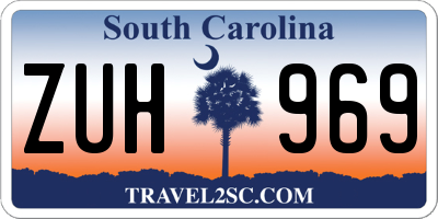 SC license plate ZUH969