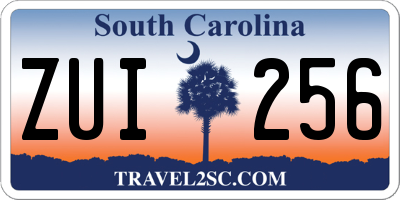 SC license plate ZUI256