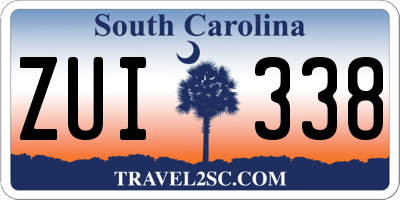 SC license plate ZUI338