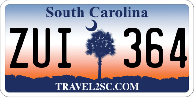 SC license plate ZUI364