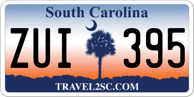 SC license plate ZUI395