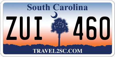 SC license plate ZUI460