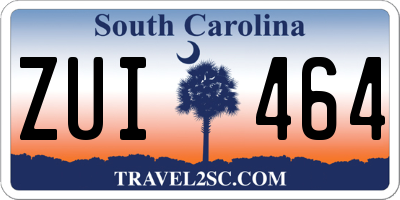 SC license plate ZUI464