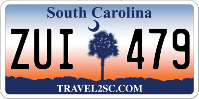 SC license plate ZUI479