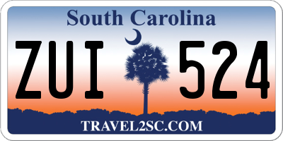 SC license plate ZUI524