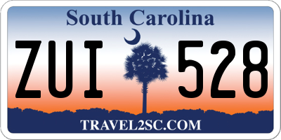 SC license plate ZUI528