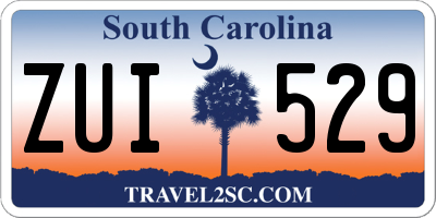 SC license plate ZUI529