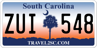 SC license plate ZUI548