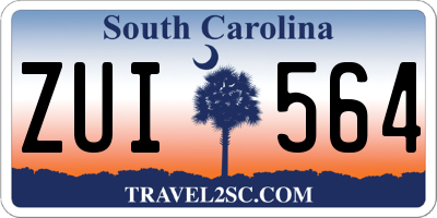 SC license plate ZUI564