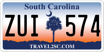 SC license plate ZUI574