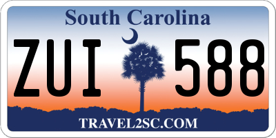 SC license plate ZUI588