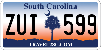 SC license plate ZUI599
