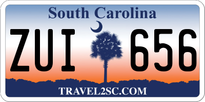 SC license plate ZUI656