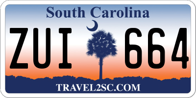 SC license plate ZUI664