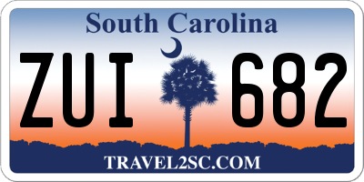 SC license plate ZUI682