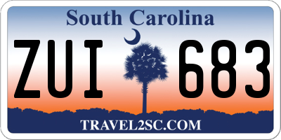 SC license plate ZUI683
