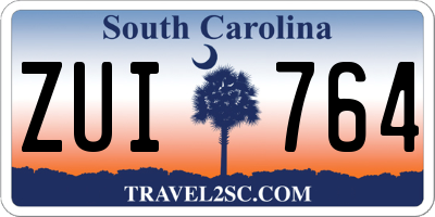 SC license plate ZUI764