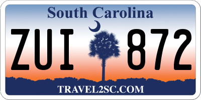 SC license plate ZUI872