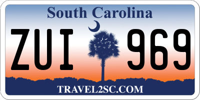 SC license plate ZUI969