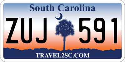 SC license plate ZUJ591
