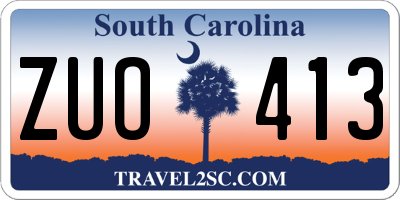SC license plate ZUO413