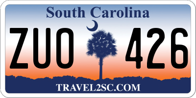 SC license plate ZUO426
