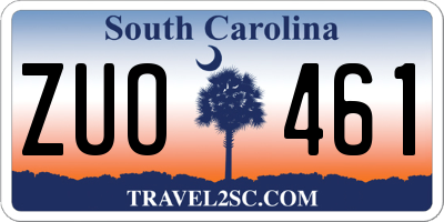 SC license plate ZUO461