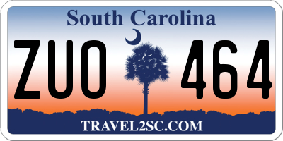 SC license plate ZUO464