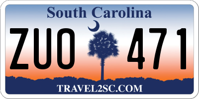 SC license plate ZUO471