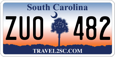 SC license plate ZUO482