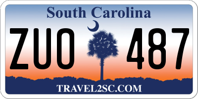 SC license plate ZUO487