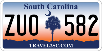 SC license plate ZUO582
