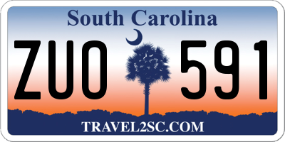 SC license plate ZUO591