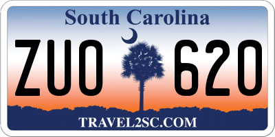 SC license plate ZUO620