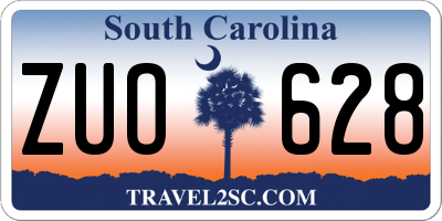 SC license plate ZUO628