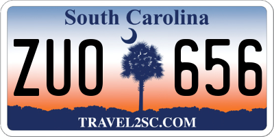 SC license plate ZUO656
