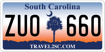 SC license plate ZUO660